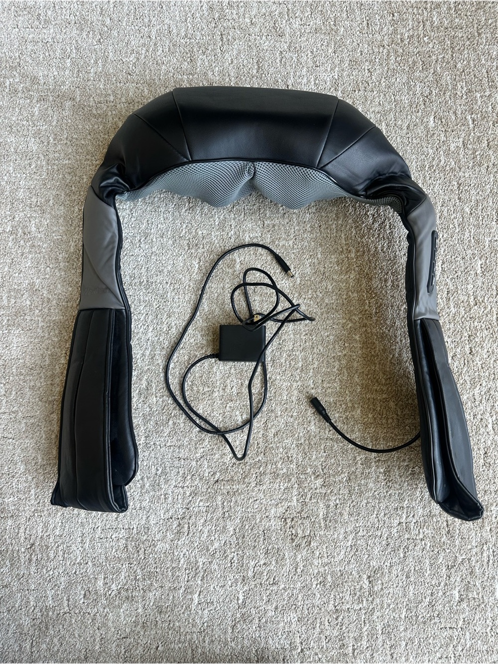 Black Neck and Shoulder Massager with Heat - Electronics VR, AR & Accessories